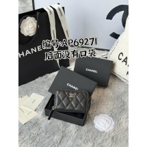 샤넬 지퍼 다이아몬드 퀼팅 동전 지갑 (해외배송)