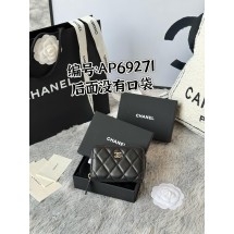 샤넬 지퍼 다이아몬드 퀼팅 동전 지갑 (해외배송)
