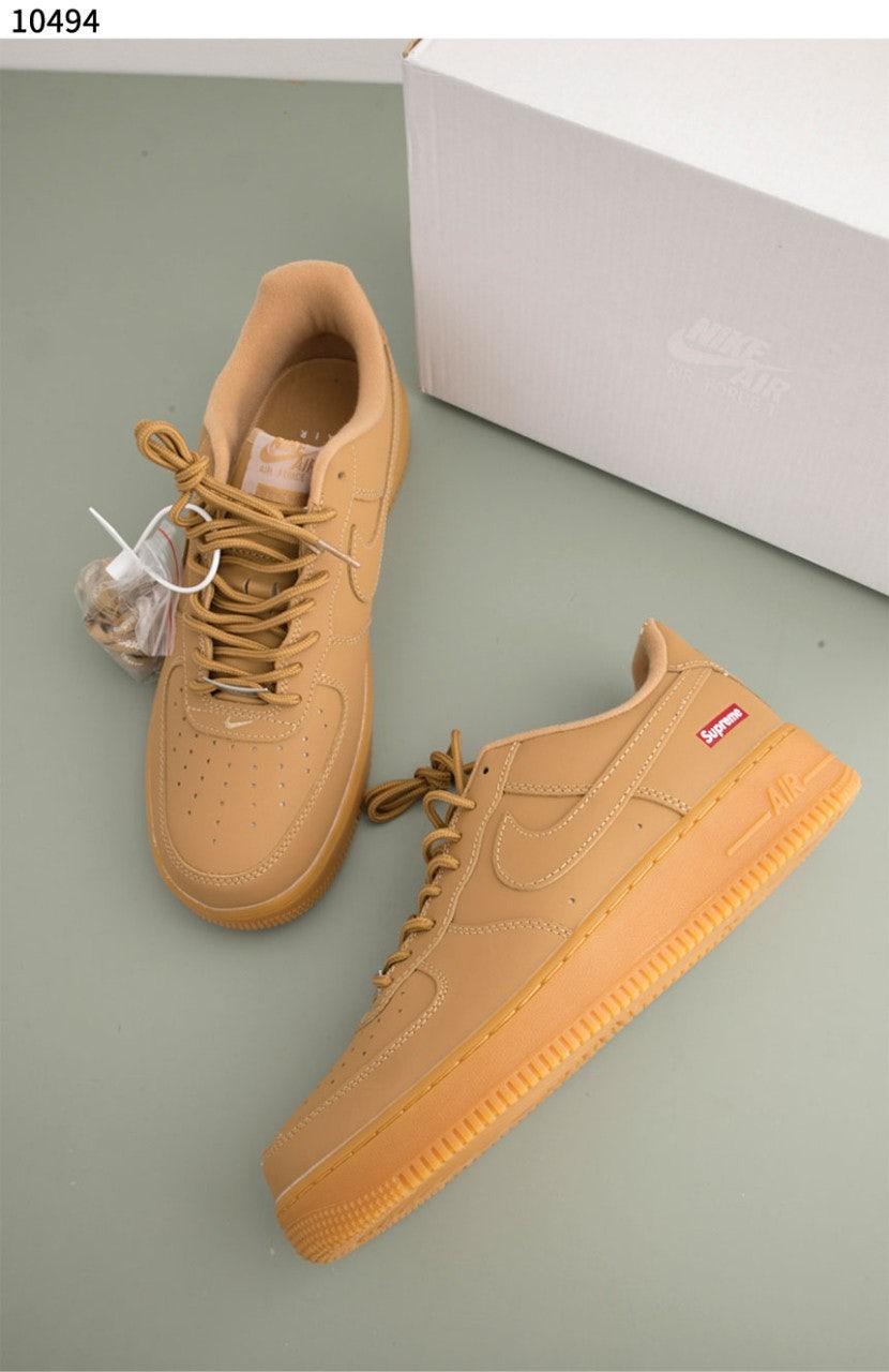 나이키 Nike x Supreme Air Force 1 Low Flax (국내배송)