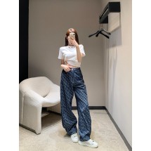 디올 데님 와이드 레그 팬츠 (해외배송)