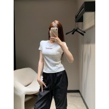 알렉산더왕 프린트 디스트레스드 라운드넥 반팔 티셔츠 (해외배송)