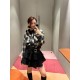 로에베 미드로우웨이스트 더블레이어 러플 숏 미니스커트 (해외배송)
