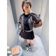 미우미우 MIU 25NEW 헤비 워스티드 울 패치워크 재킷 (해외배송)