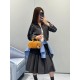 미우미우 MIU 25NEW 헤비 워스티드 울 플리츠 스커트 (해외배송)