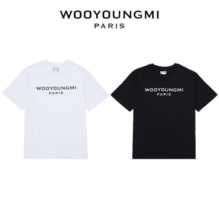 우영미 프론트 로고 반팔(2COLOR) (국내배송)