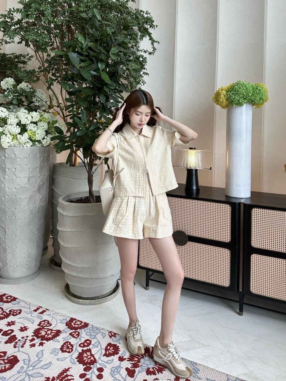 펜디 FF 모노그램 반팔 카디건 재킷 (해외배송)