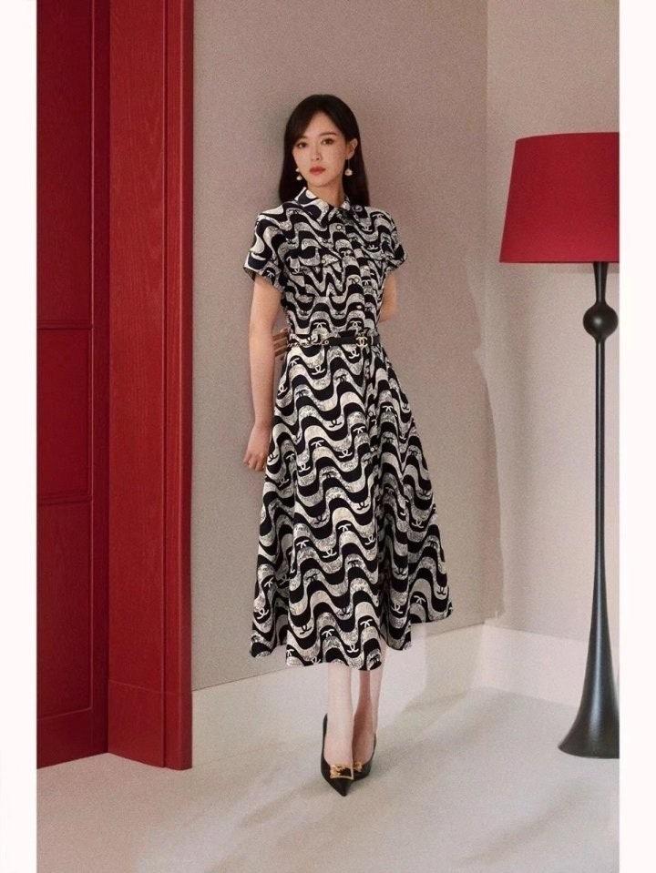 셀린느 물결원피스(벨트포함) (국내배송)
