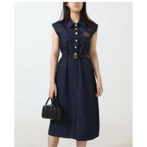 디올 벨트 데님 원피스 (국내배송)