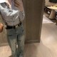 미우미우 청바지(벨트포함) (국내배송)