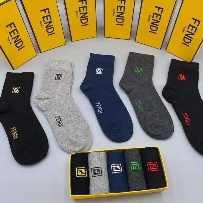 펜디 남녀공용 5종 양말세트 (국내배송)