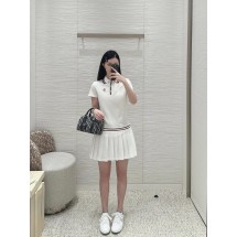 디올 클래식 라펠 플리츠 드레스 (해외배송)