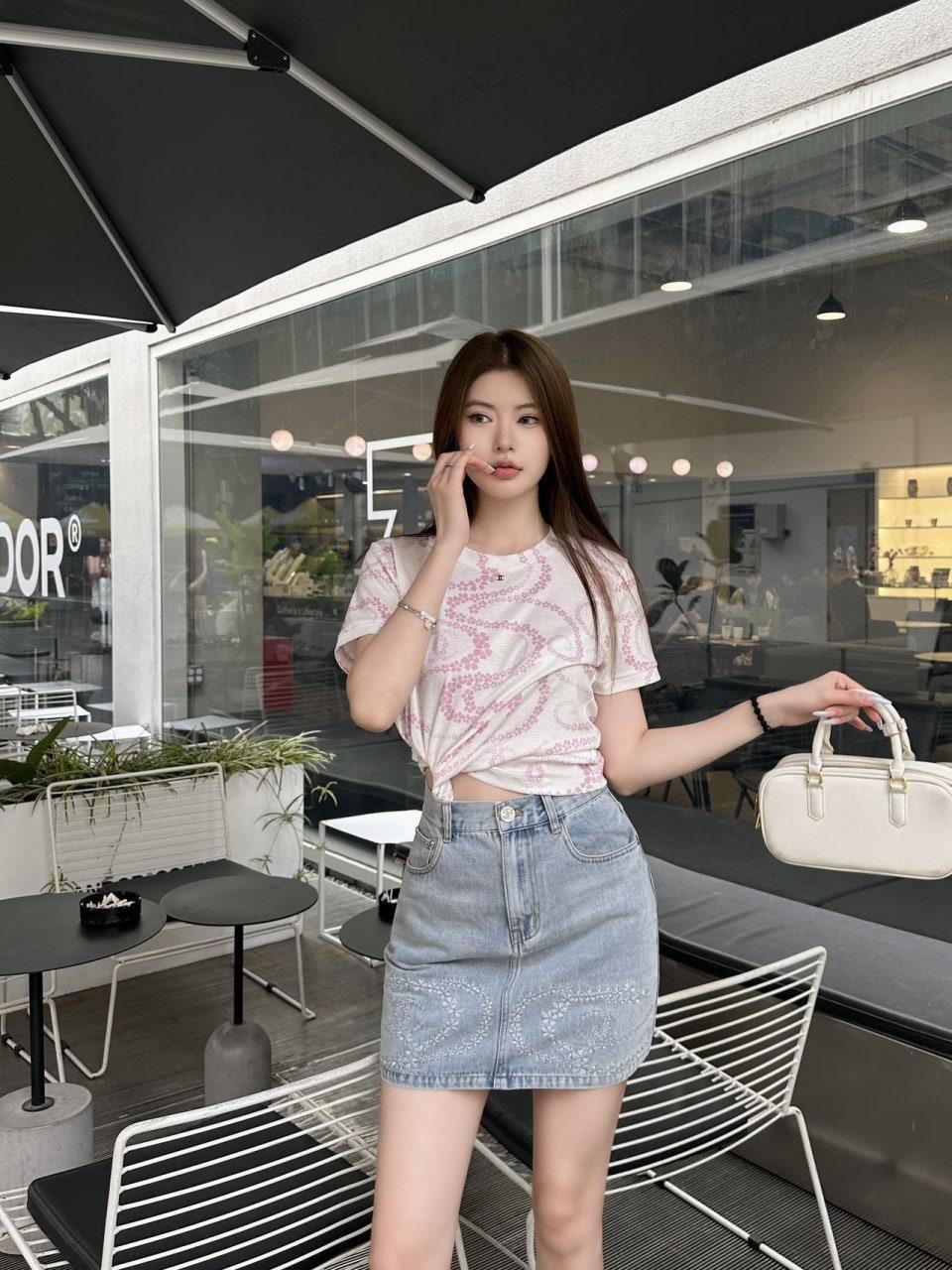 샤넬  데님 스커트 (해외배송)