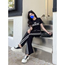디올 블랙 로고 반팔티셔츠 & 트랙팬츠 세트 (국내배송)