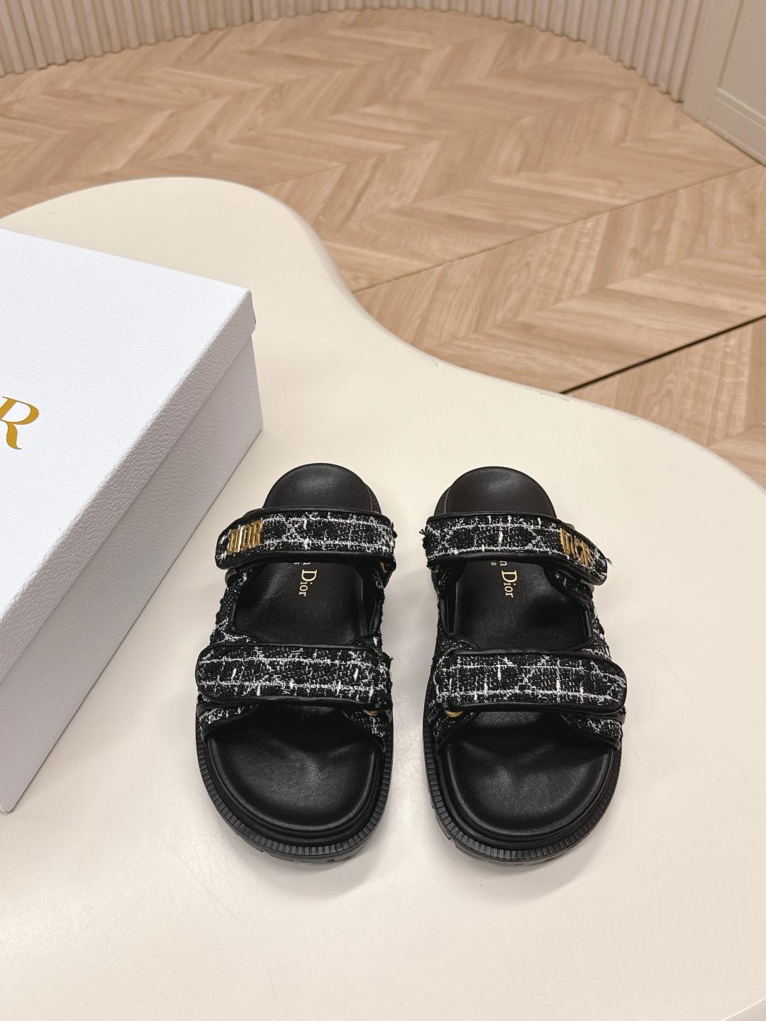 디올 클래식 벨크로 슬리퍼 (해외배송)