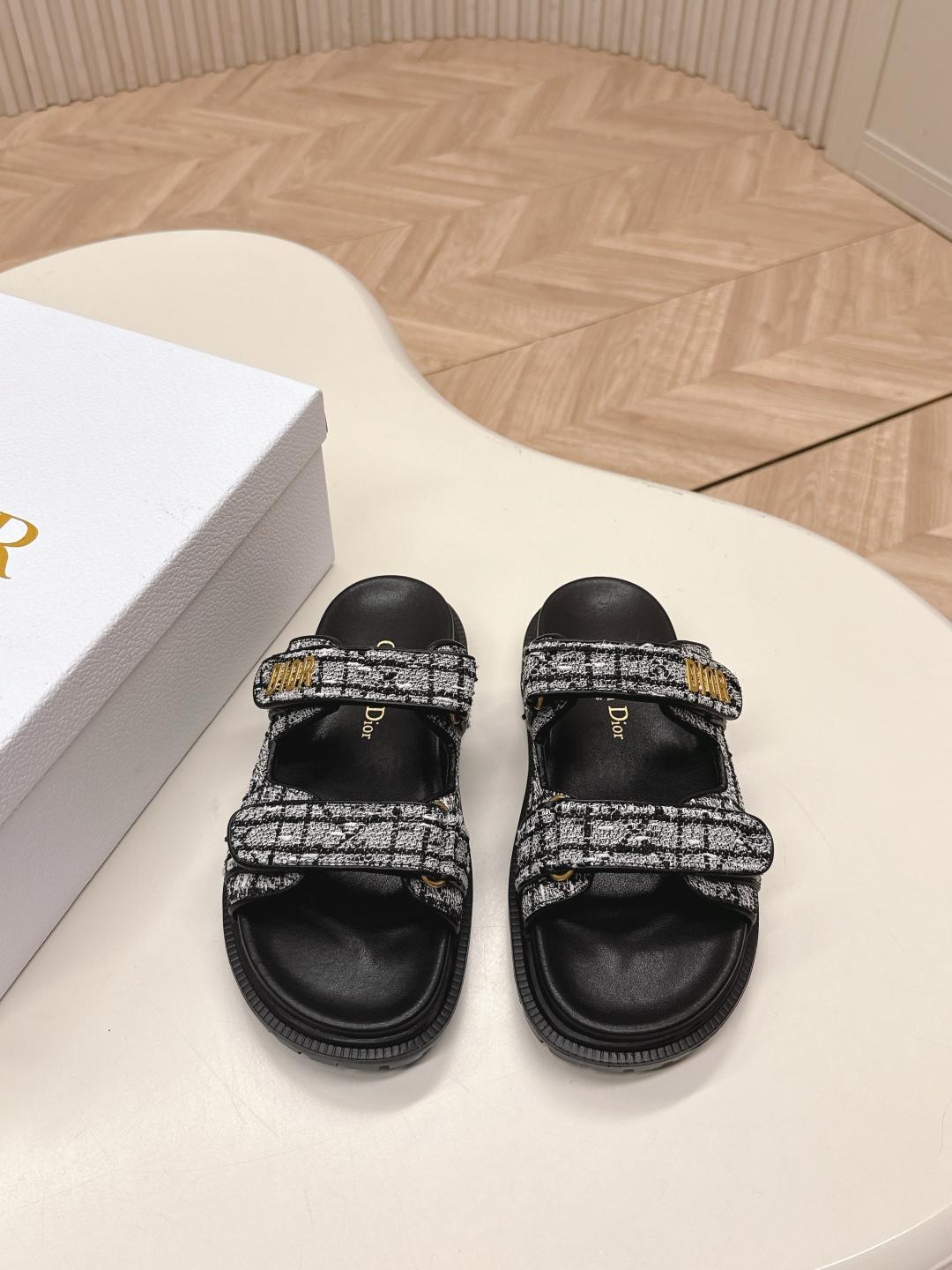 디올 클래식 벨크로 슬리퍼 (해외배송)