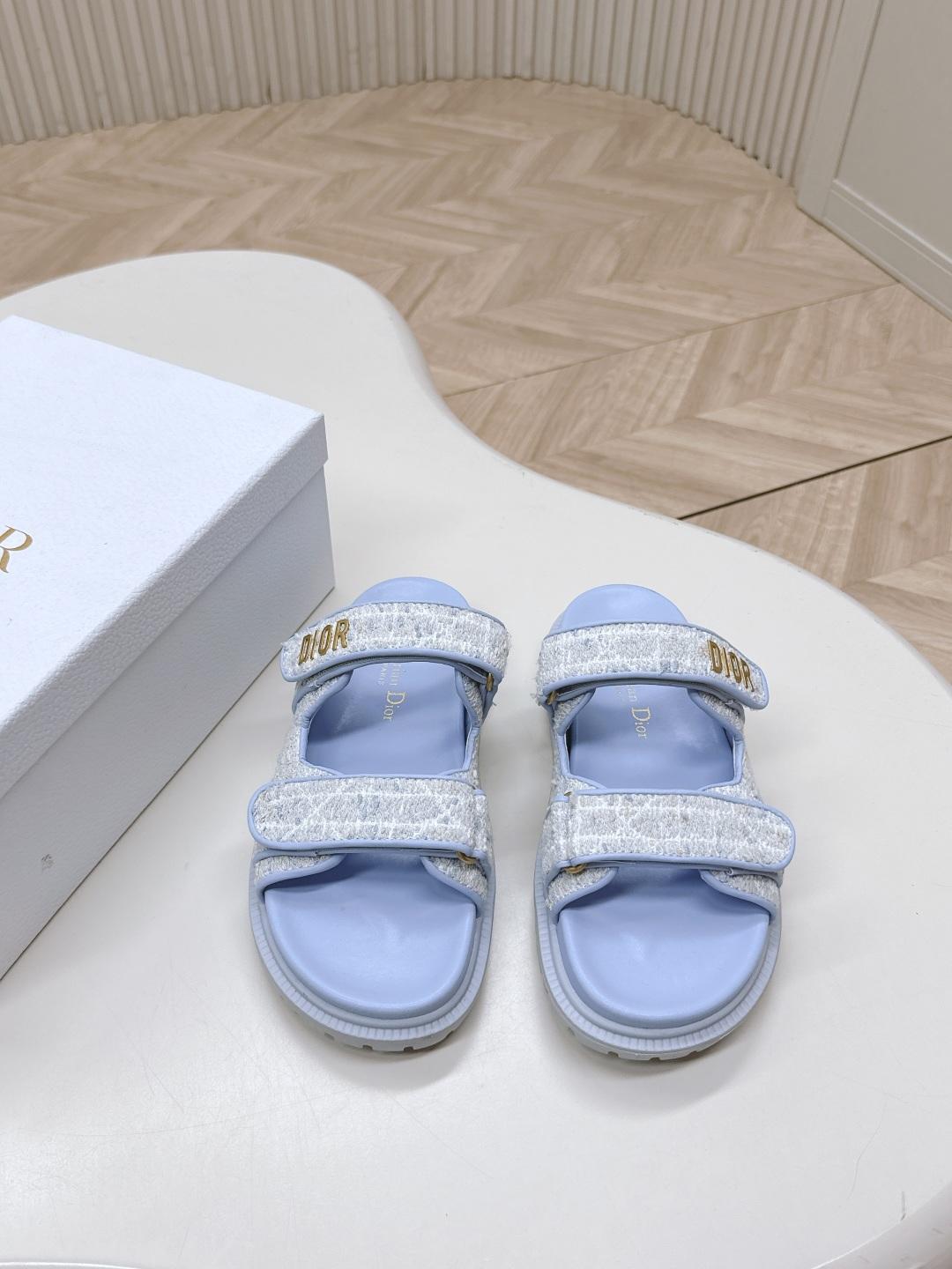 디올 클래식 벨크로 슬리퍼 (해외배송)