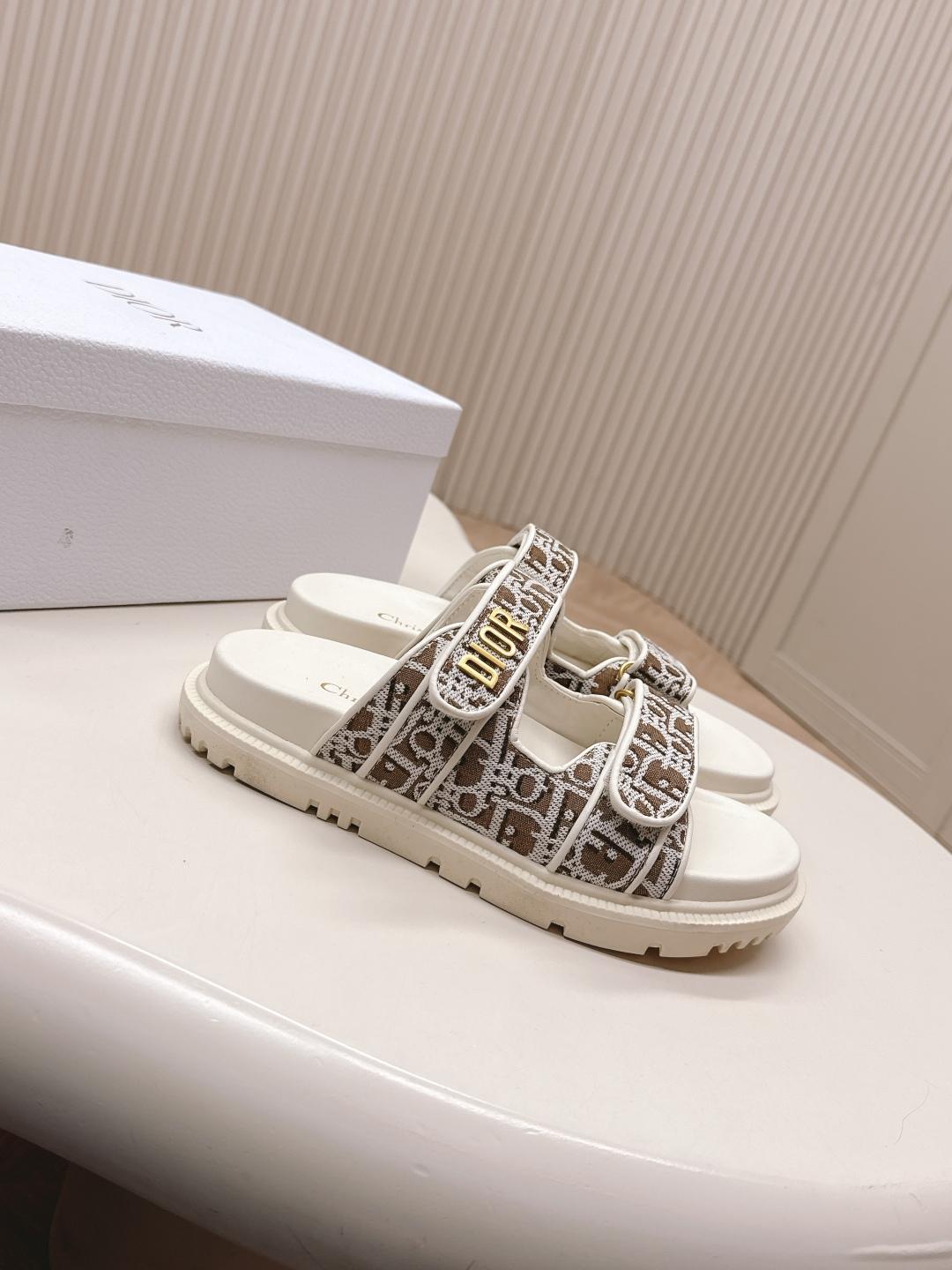 디올 클래식 벨크로 슬리퍼 (해외배송)