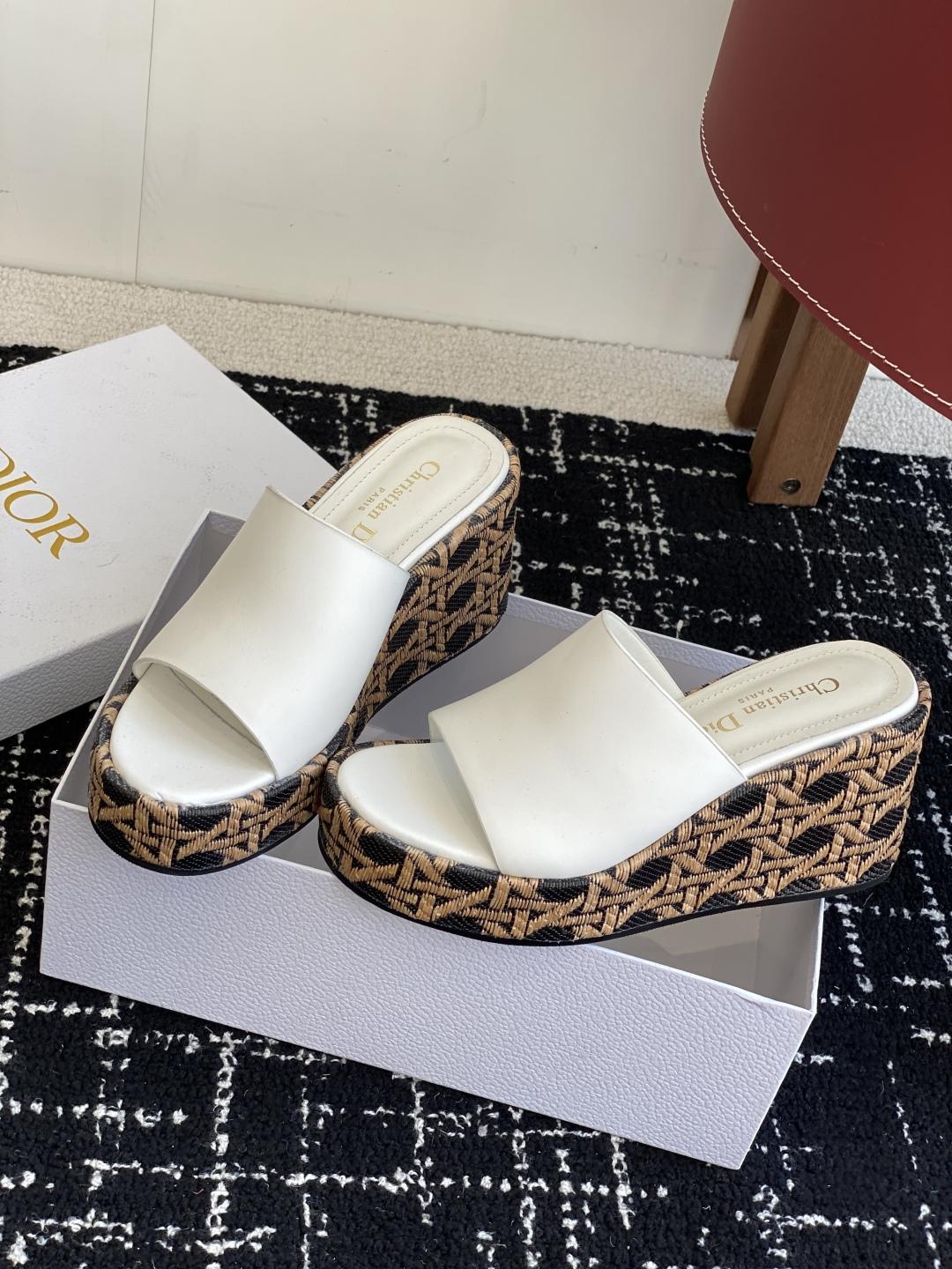 디올 웨지 슬리퍼 (해외배송)