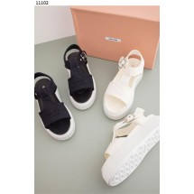 미우미우 Denim flatform sandals (국내배송)