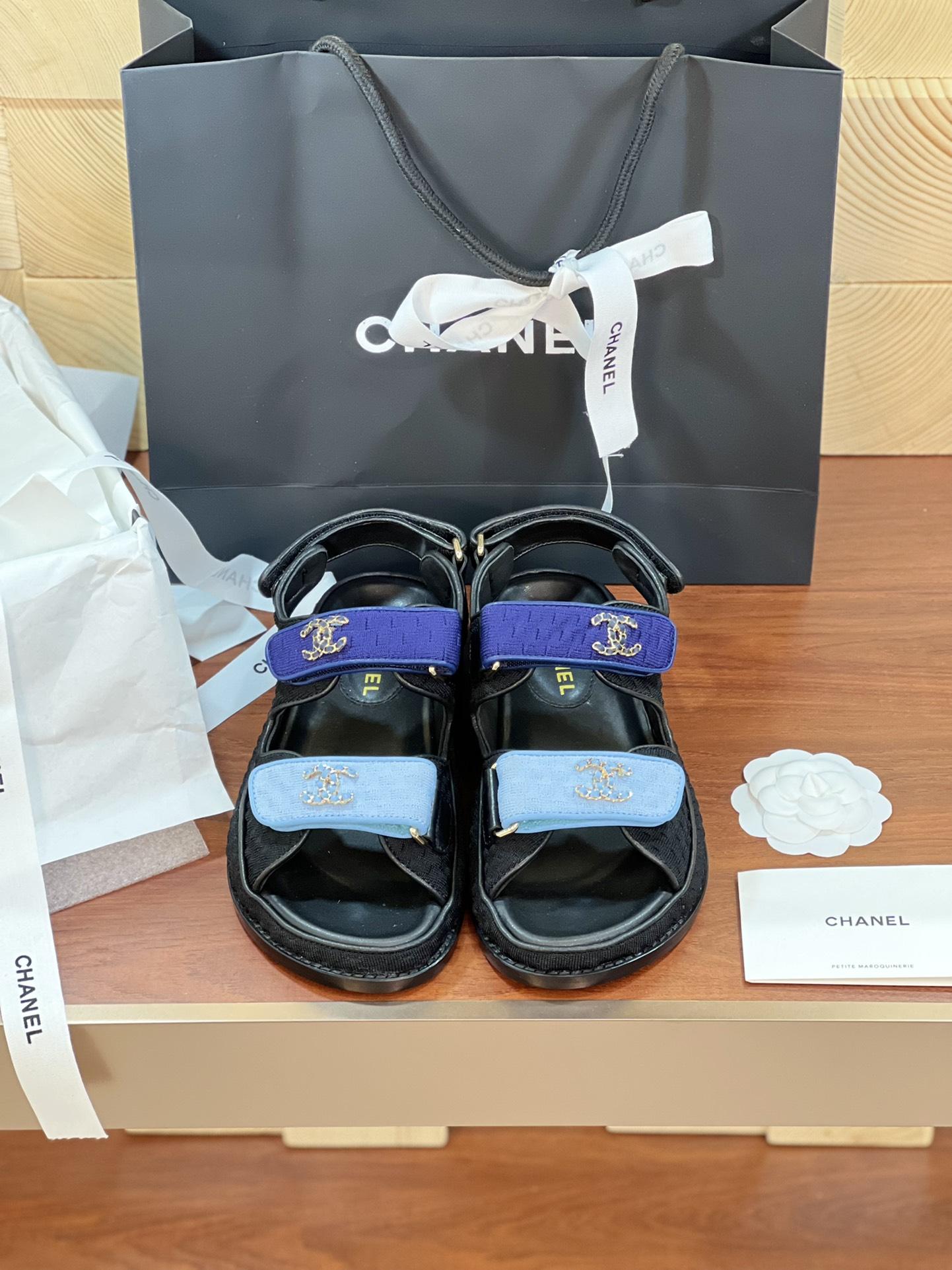 샤넬 벨크로 샌들 (해외배송)