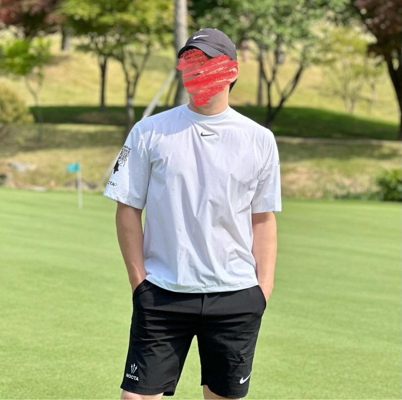 나이키 NIKE × NOCTA 콜라보 골프 숏슬리브 크루넥 & 쇼츠 팬츠 세트 (국내배송)