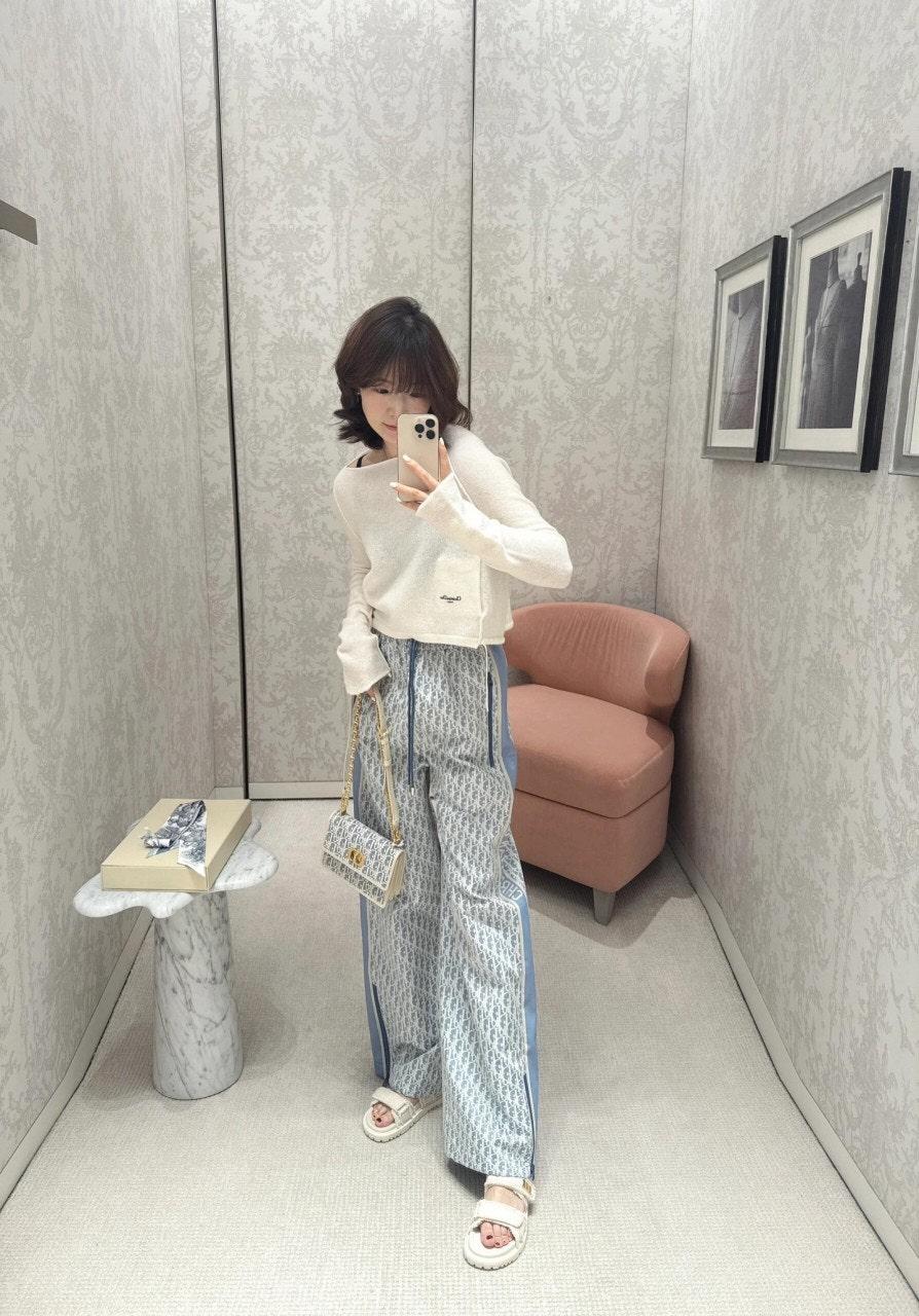 디올 플라워 캐주얼 팬츠 (해외배송)