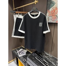 로에베 남성 캐주얼 라운드넥 반팔 반바지 세트 (해외배송)