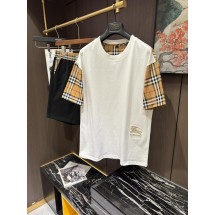 버버리 남성 캐주얼 라운드넥 반팔 반바지 세트 (해외배송)