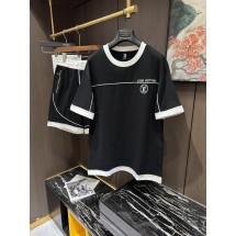 루이비통 남성 캐주얼 라운드넥 반팔 반바지 세트 (해외배송)