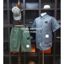 톰브라운 린넨 GRAINT 하프+면마.린넨웨일하프 (국내배송)