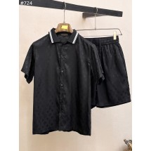 루이비통 무아레 자카드 셔츠 & 팬츠 세트 (국내배송)