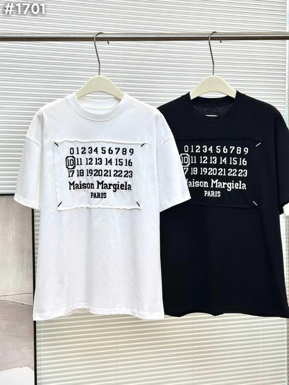 메종마르지엘라 넘버링 로고 자수 반팔 (국내배송)