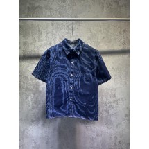 루이비통 FW25 레이저번 다크 패턴 데님 셔츠 (해외배송)