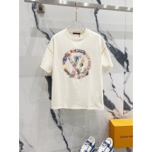 루이비통 신상 스템프 프린팅 라운드 반팔 (국내배송)