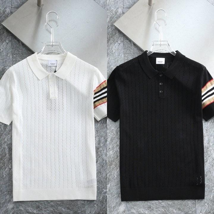 버버리 암포인트 펀칭 카라 쿨니트 (국내배송)