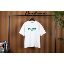 프라다 그린로고 코튼 반팔 (국내배송)