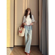 셀린느 컬러 포켓 스트레이트 진 (해외배송)