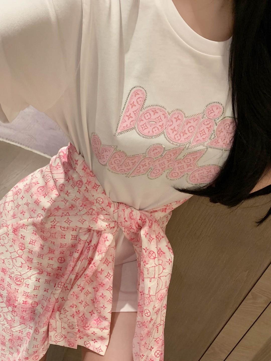 루이비통 레터 핫 다이아몬드 반팔 (해외배송)