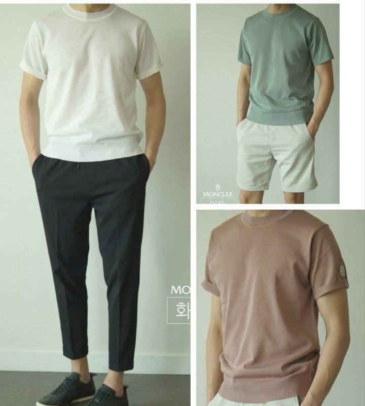 몽클레어 린넨 라운드 반팔 (국내배송)