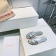 디올 CD 스트랩 플랫 슬리퍼 (해외배송)