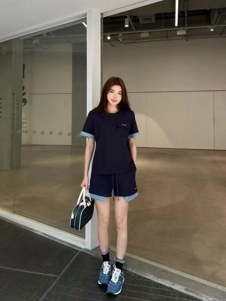 미우미우 반바지반팔셋트 (국내배송)