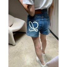 로에베 투톤 백포켓 프린트 로고 반바지 (해외배송)