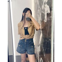 셀린느 신상품 워크웨어 포켓 데님 반바지 (해외배송)