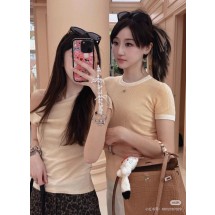 샤넬 25S 니트 라인스톤 컬러블록 (정품급 해외배송)