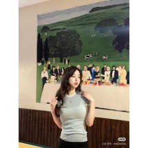 샤넬 25S 니트 라인스톤 컬러블록 (정품급 해외배송)