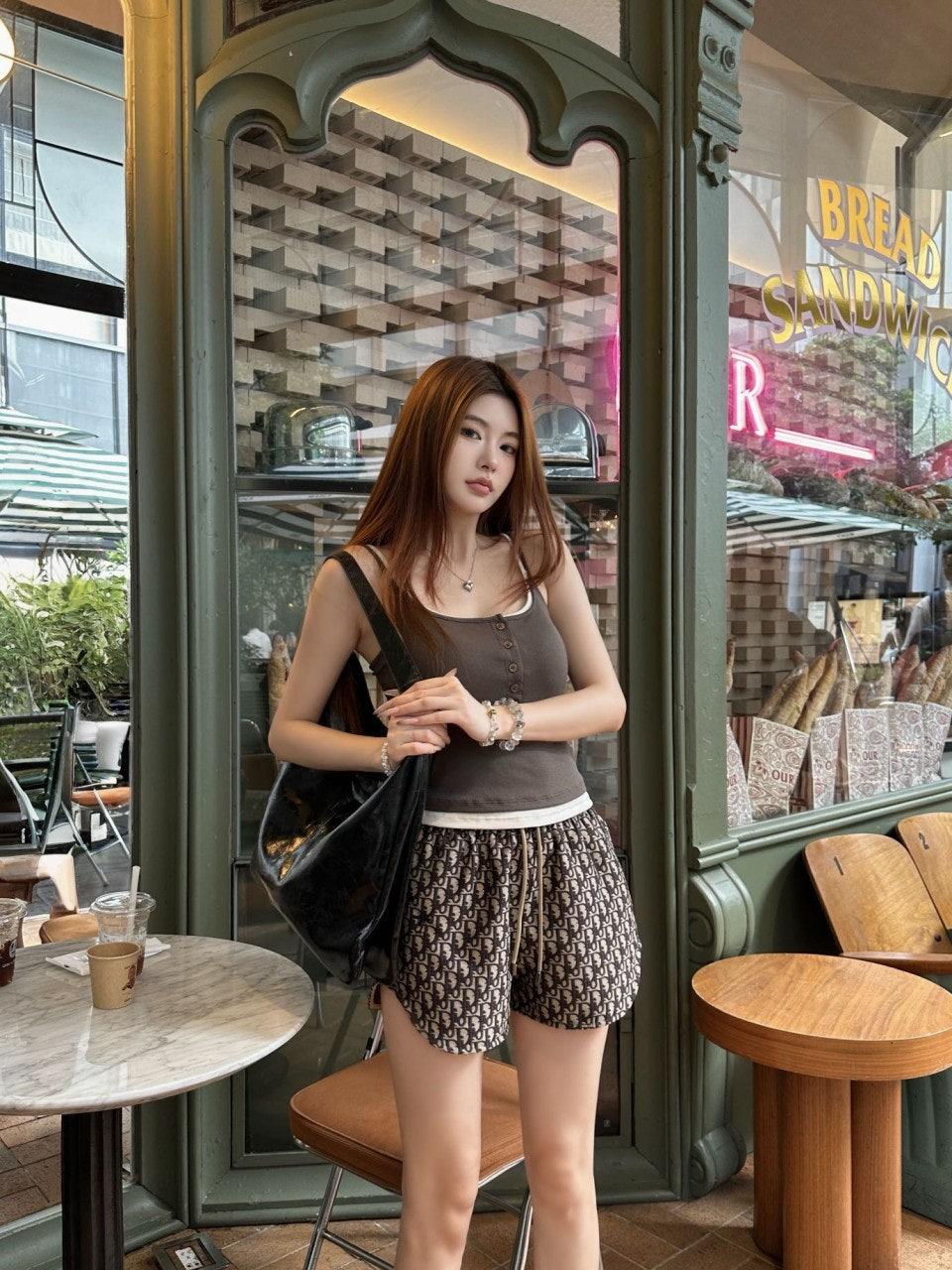 디올 플라워 캐주얼 반바지 (해외배송)