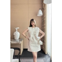 루이비통 클래식 자카드 데님 슬리브리스 원피스 (해외배송)