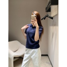 몽클레어 라펠 니트 폴로 반팔 (해외배송)