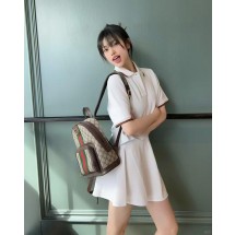 구찌 레터 자수 라펠 반팔 (해외배송)