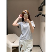 구찌 레터 프린트 슬림 반팔 (해외배송)
